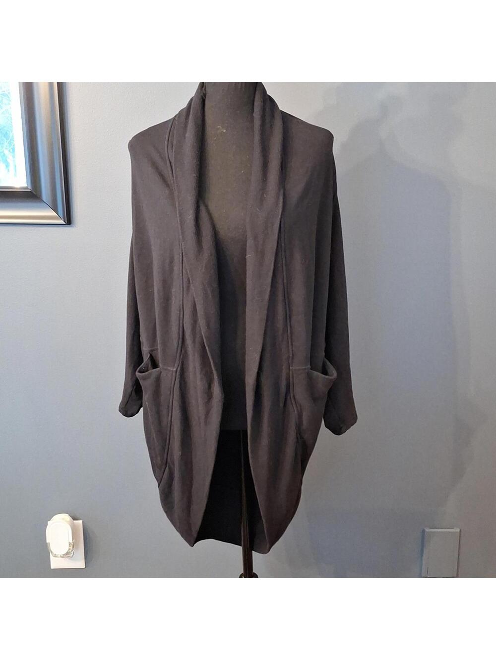Athleta Black oversized cardigan size XXS